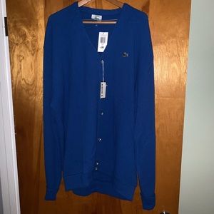 Vintage NWT XXLT Men’s Lacoste Izod Cardigan.
